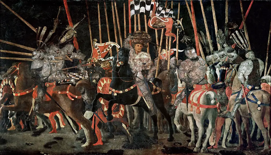 The Decisive Counterattack of Michelotto da Cotignola at the Battle of San Romano Paolo Uccello
